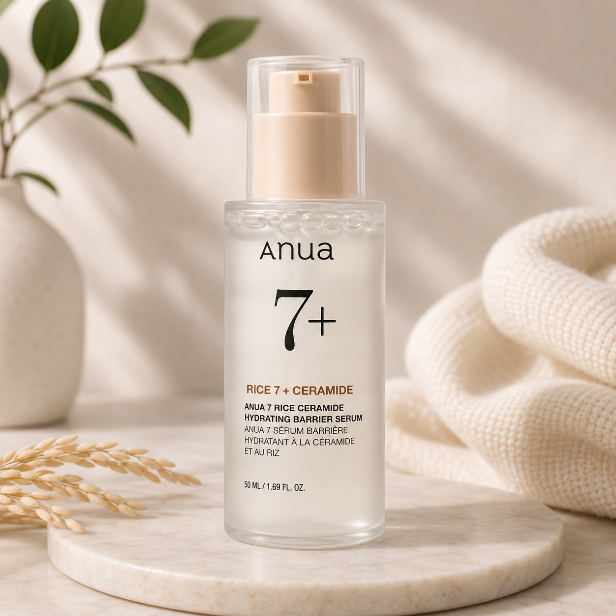 Anua Rice 7 Ceramide Hydrating Barrier Serum | 50ml